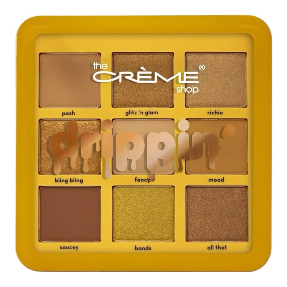 The Creme Shop Drippin 9 Color Eyeshadow Palette Vegan Cruelty Free NIB